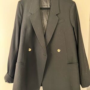 Anine Bing oversized black blazer